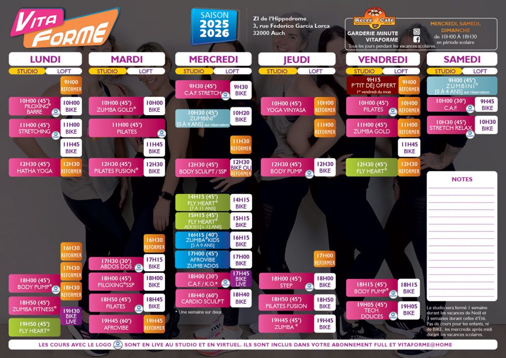 Planning septembre 2025